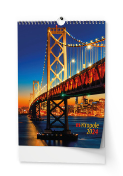 Nástěnný kalendář - Metropole - A3