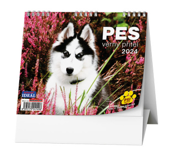 Stolní kalendář - IDEÁL - Pes - věrný přítel /s psími jmény/