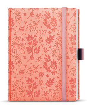 Denní diář - Adam - Vivella extra - B6 - pastelová růžová - Lístek