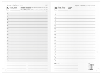 Denní diář - Ctirad - Vivella - A5 - okrová