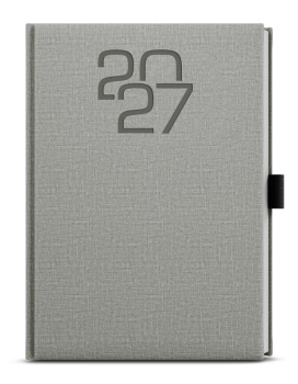 Denní diář - David - Fabric - A5 - šedá