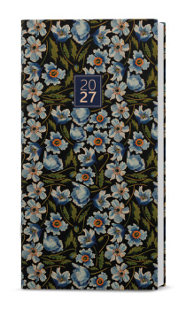 Měsíční diář - Halina - kraft - Modrý