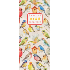 Měsíční diář  - Klára - lamino - Ptáčci