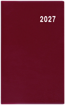 Měsíční diář - Marika - PVC - bordó