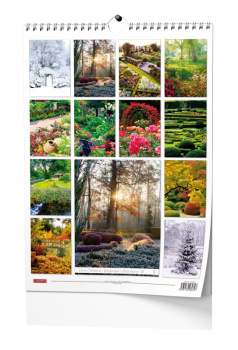 Nástěnný kalendář - Zahrady - A3