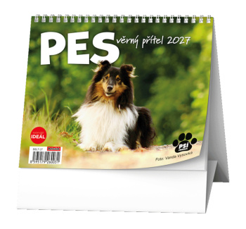 Stolní kalendář - IDEÁL - Pes - věrný přítel /s psími jmény/