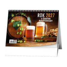 Stolní kalendář - Rok 2027 s českými minipivovary