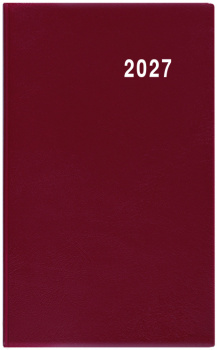 Týdenní diář - Gustav - PVC - bordó