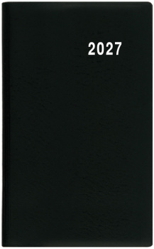 Týdenní diář - Gustav - PVC - černá