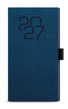 Týdenní diář - Jakub - Fabric - kapesní - modrá