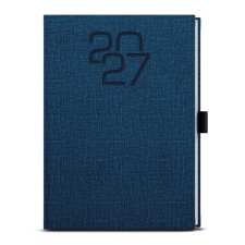Týdenní diář - Oskar - Fabric - A5 - modrá