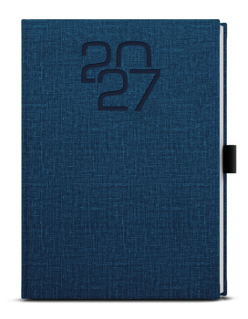 Týdenní diář - Oskar - Fabric - A5 - modrá