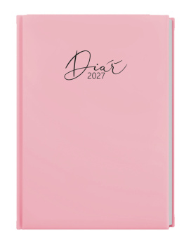 Týdenní diář - Oskar - Pastel - A5 - růžová