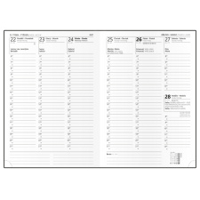 Týdenní diář - Oskar - Vivella s ražbou - A5 - jasně zelená - Listy